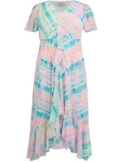 YOEK Damen Kleid in mehrfarbig