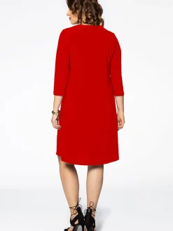 YOEK Damen Kleid in rot