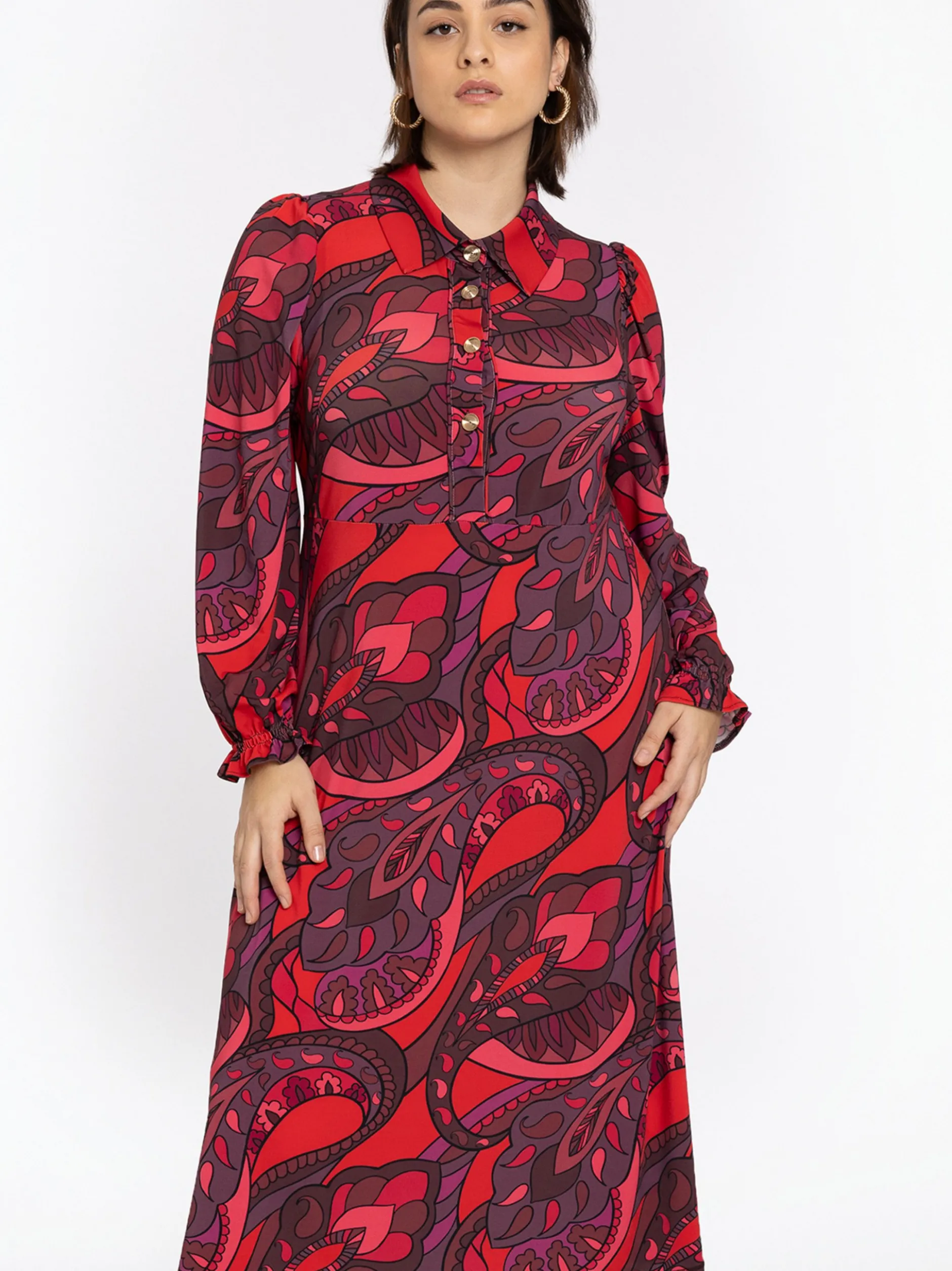 YOEK Damen Kleid in rot