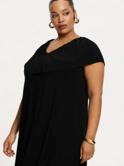 YOEK Damen Kleid in schwarz