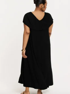 YOEK Damen Kleid in schwarz