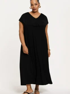 YOEK Damen Kleid in schwarz