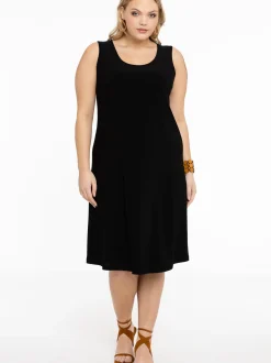 YOEK Damen Kleid in schwarz