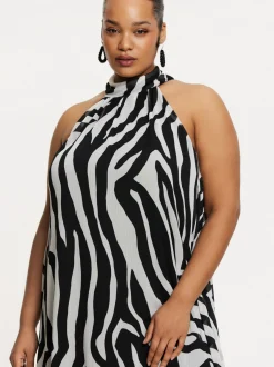 YOEK Damen Kleid in schwarz