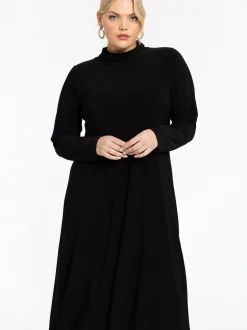 YOEK Damen Kleid in schwarz
