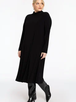 YOEK Damen Kleid in schwarz