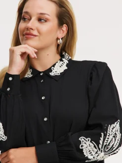 YOEK Damen Kleid in schwarz