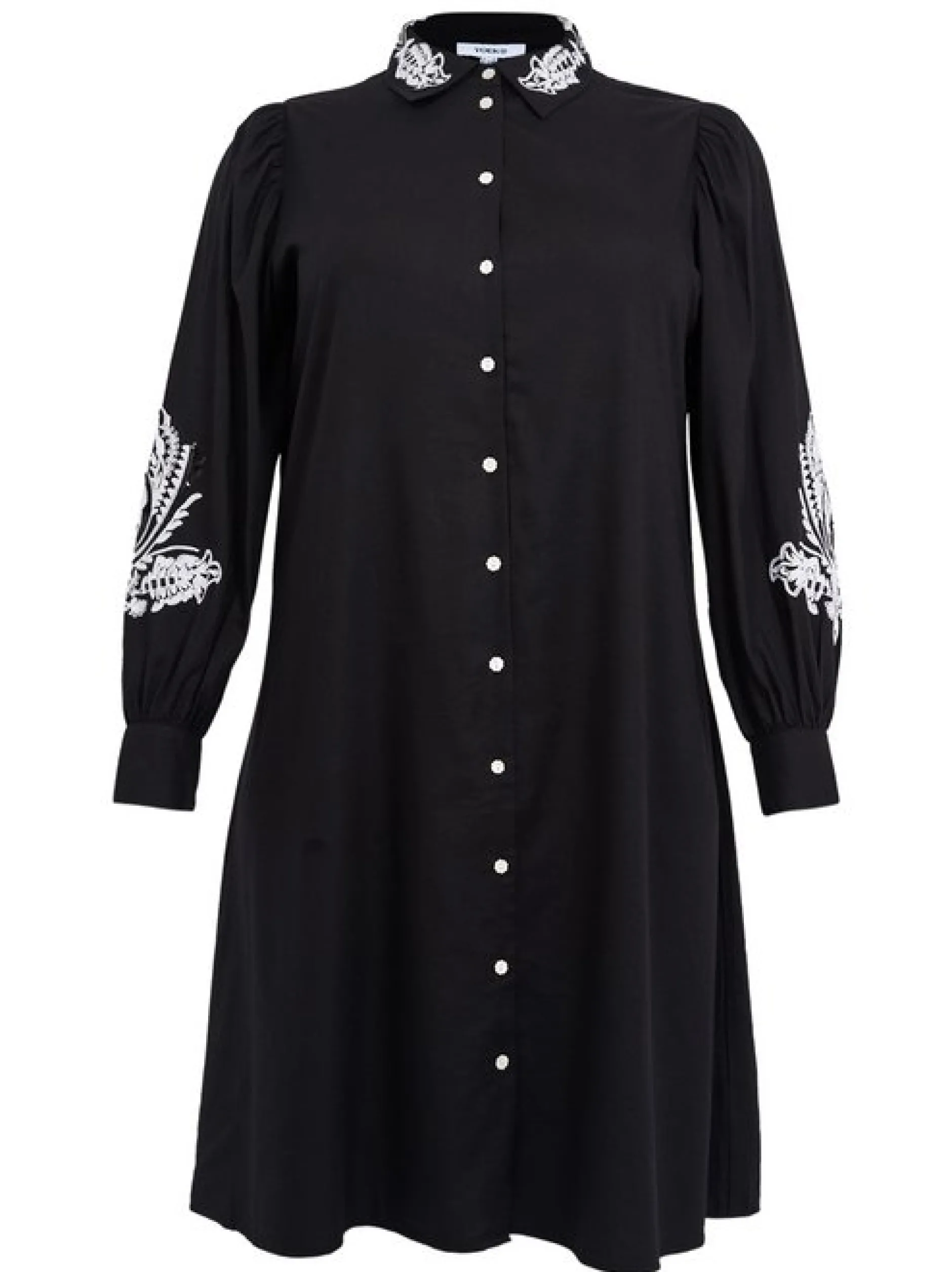 YOEK Damen Kleid in schwarz