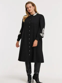 YOEK Damen Kleid in schwarz