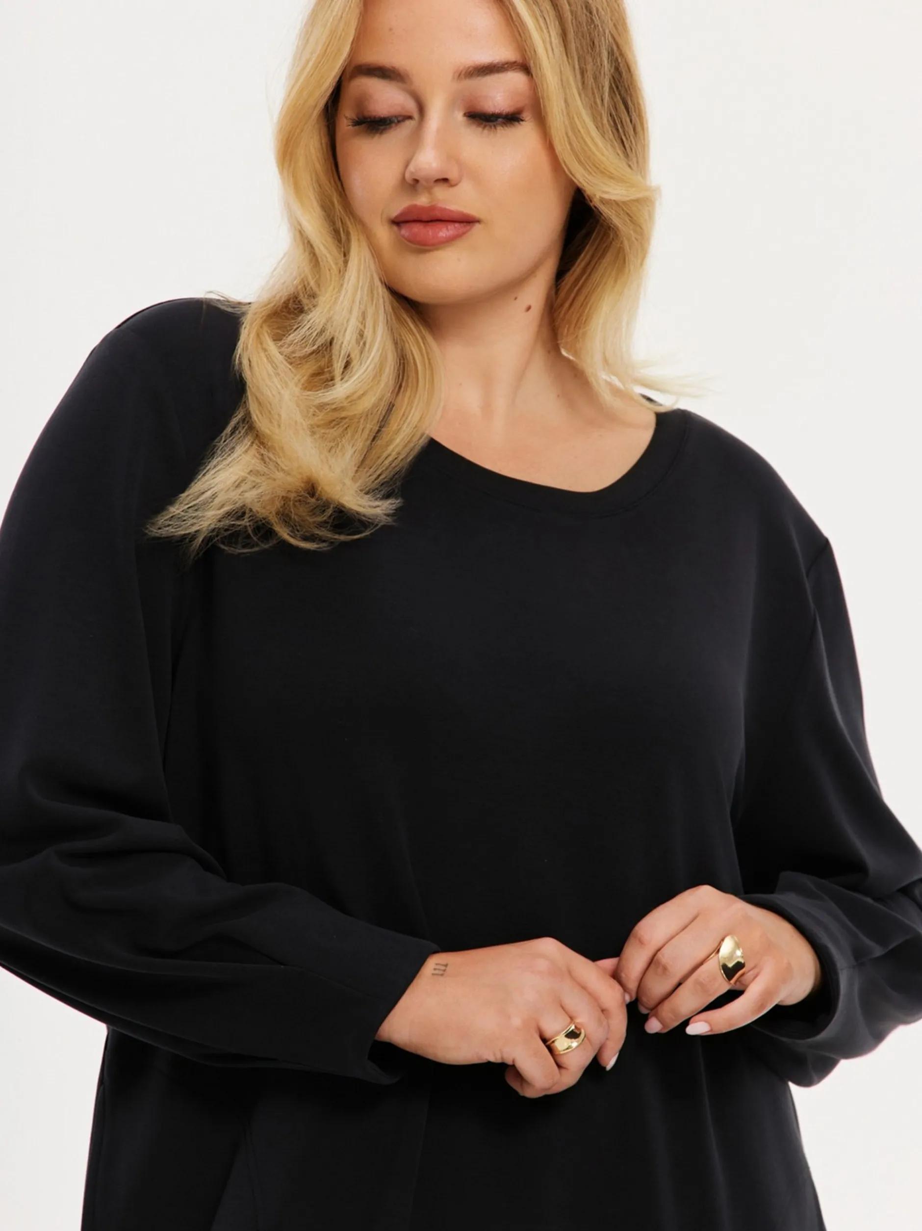 YOEK Damen Kleid in schwarz