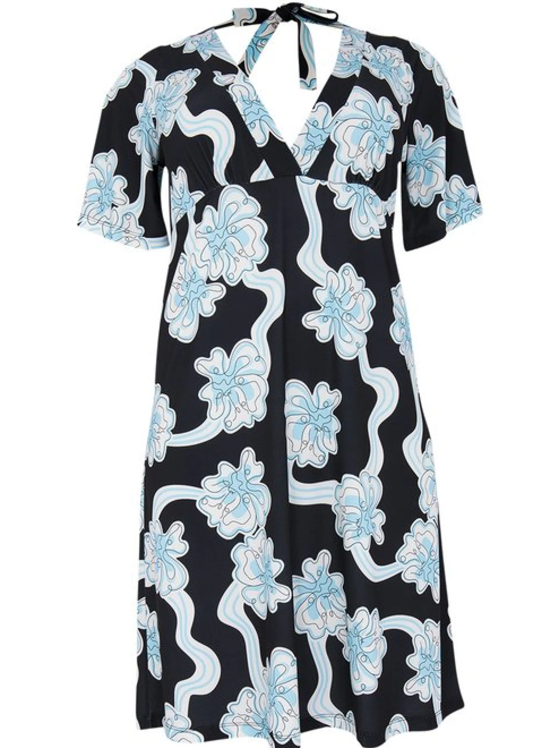 YOEK Damen Kleid in schwarz