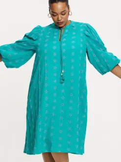 YOEK Damen Kleid in türkis