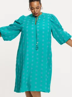 YOEK Damen Kleid in türkis