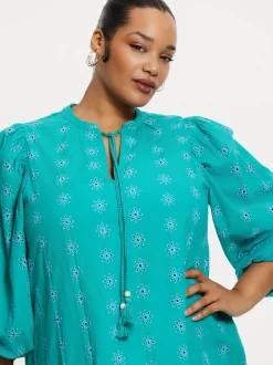 YOEK Damen Kleid in türkis