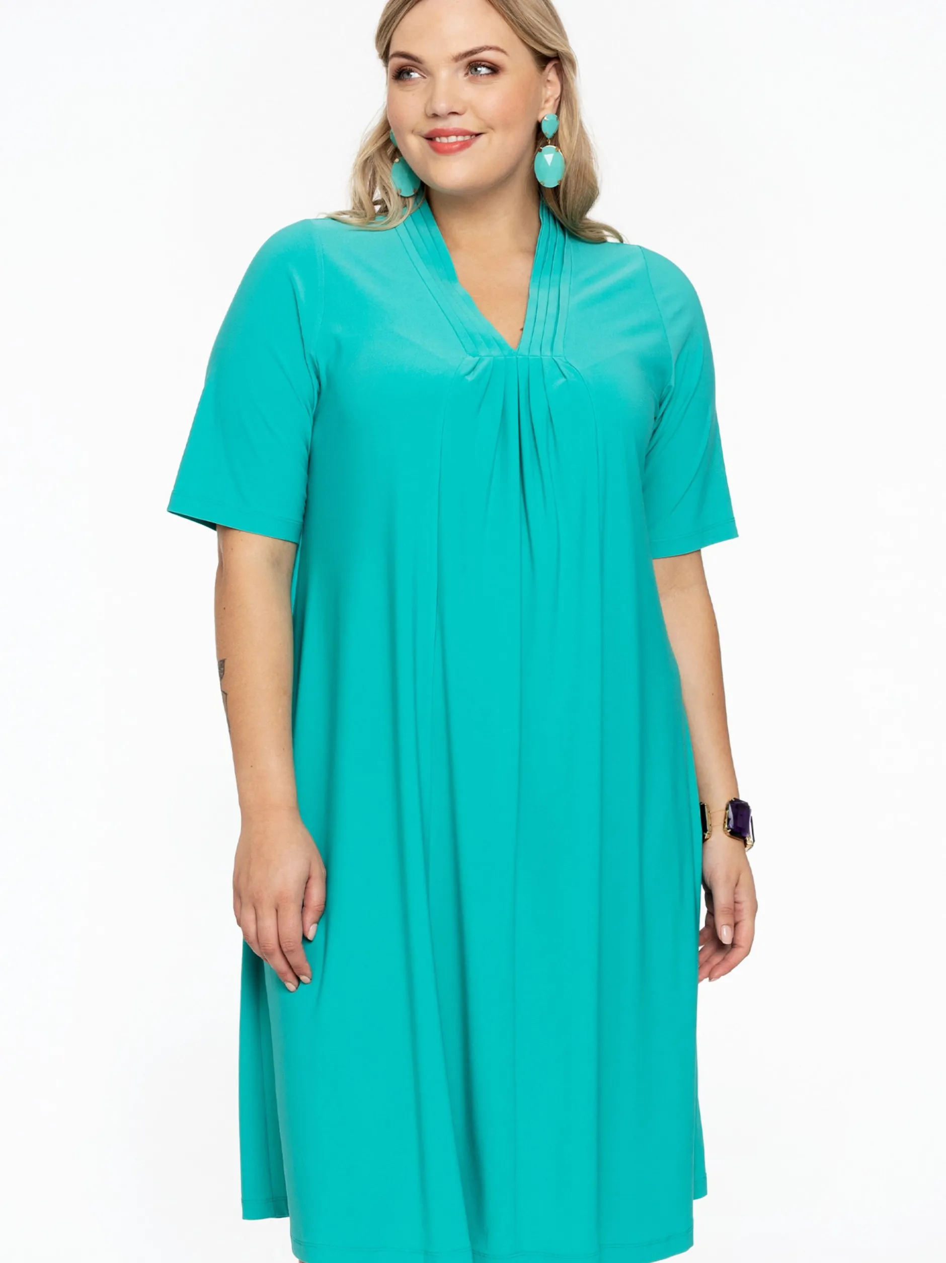 YOEK Damen Kleid in türkis