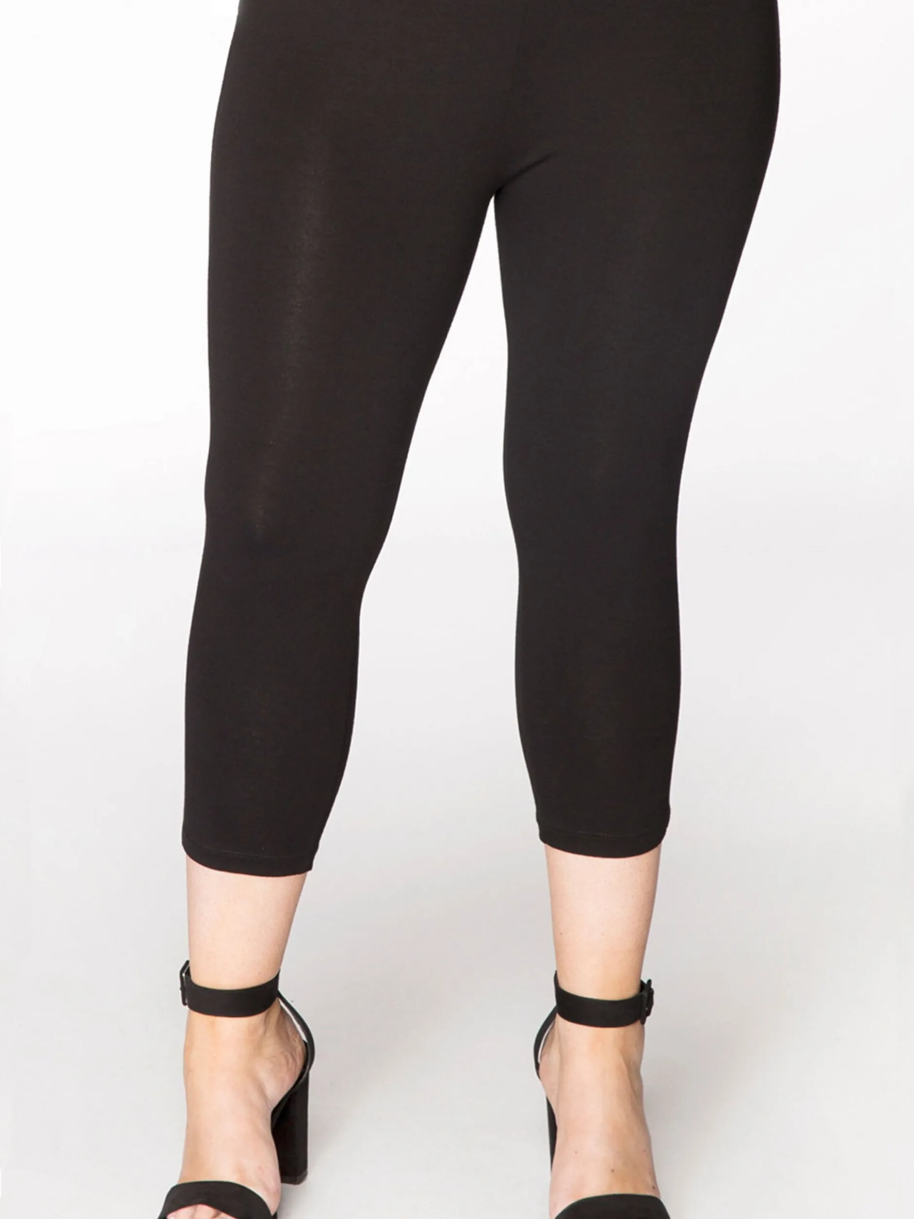 YOEK Damen 7/8 Leggings in schwarz
