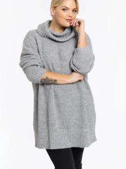 YOEK Damen Pullover in grau