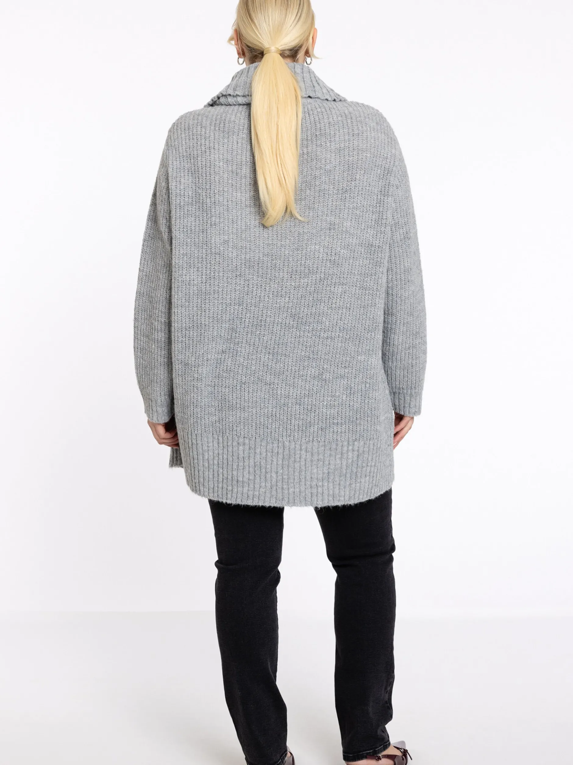 YOEK Damen Pullover in grau