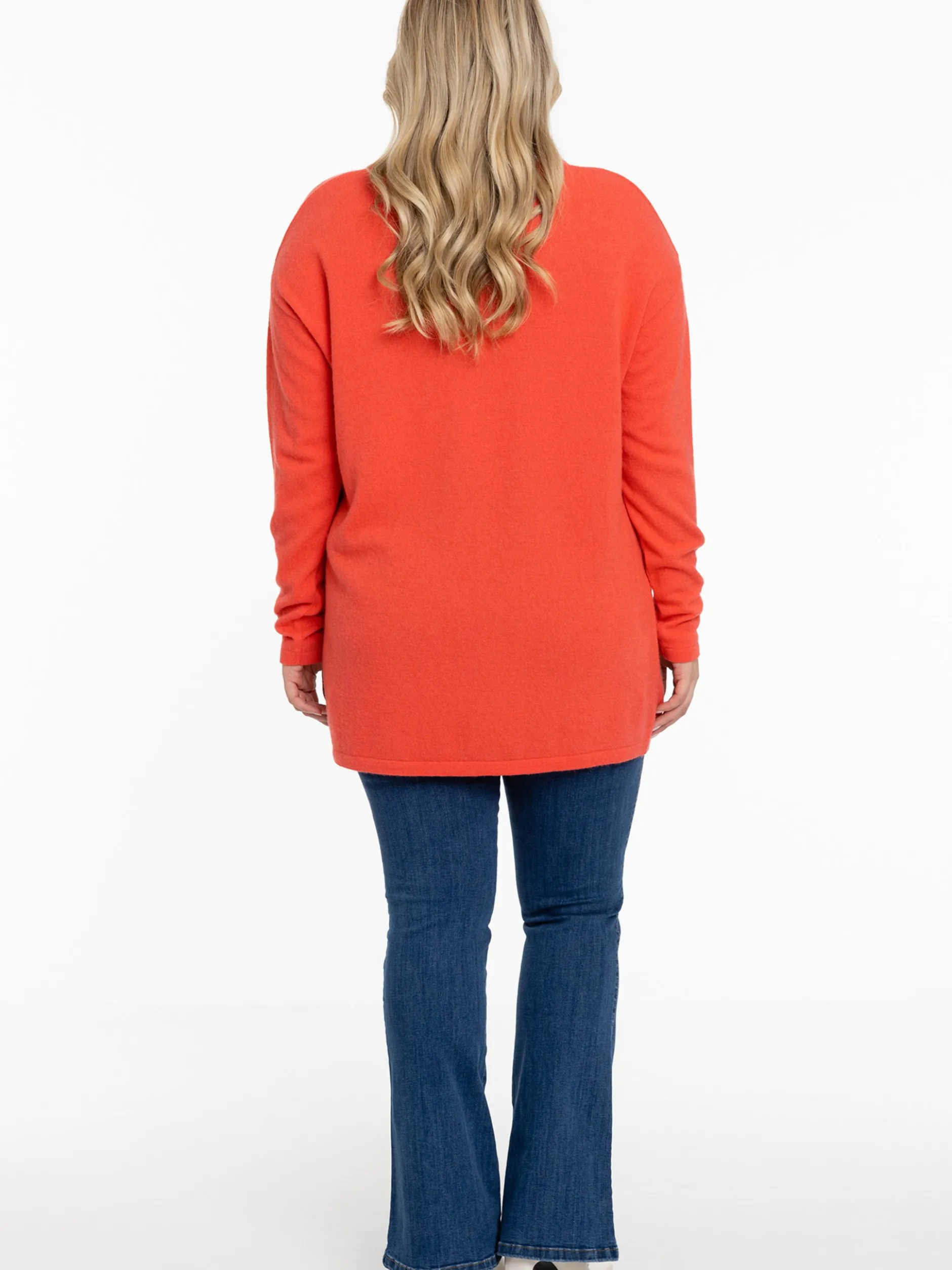 YOEK Damen Pullover in orange