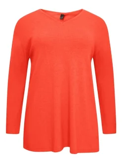 YOEK Damen Pullover in orange