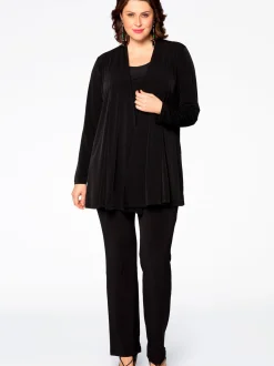 YOEK Damen Strickjacke in schwarz
