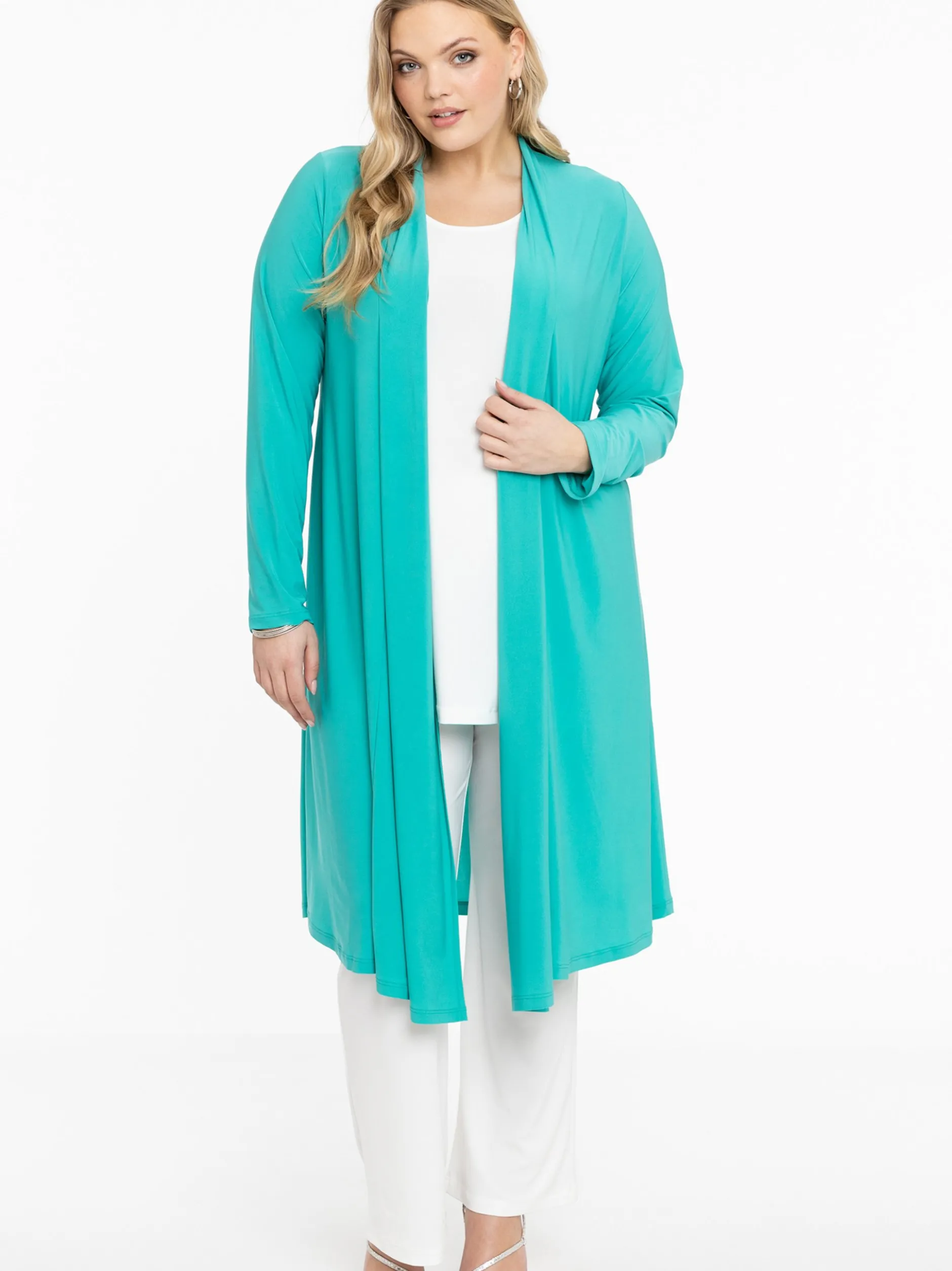 YOEK Damen Strickjacke in türkis