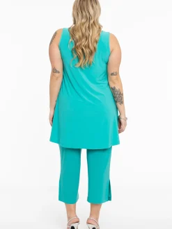 YOEK Damen Top in aqua