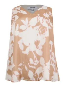 YOEK Damen Top in braun