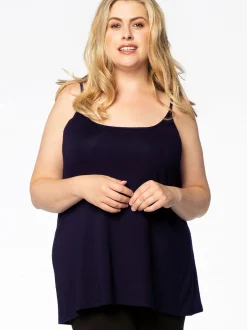 YOEK Damen Top in indigo