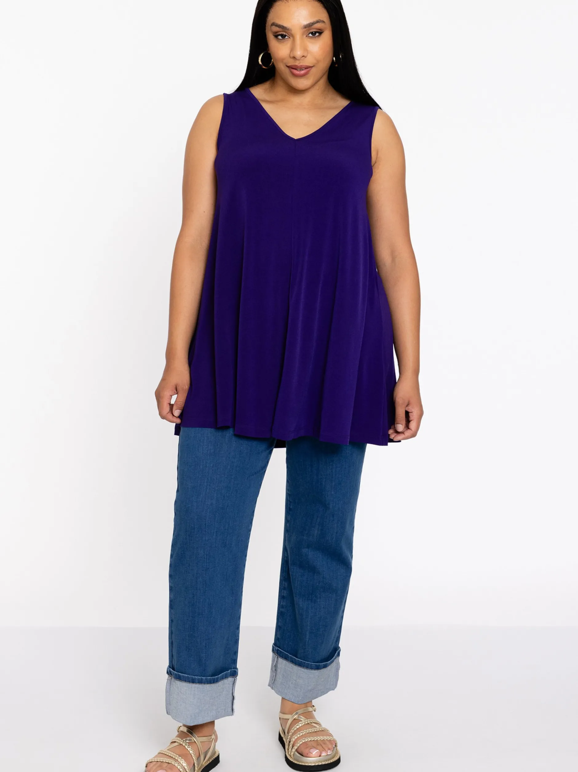 YOEK Damen Top in lila