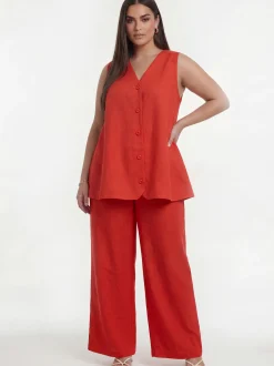 YOEK Damen Top in rot