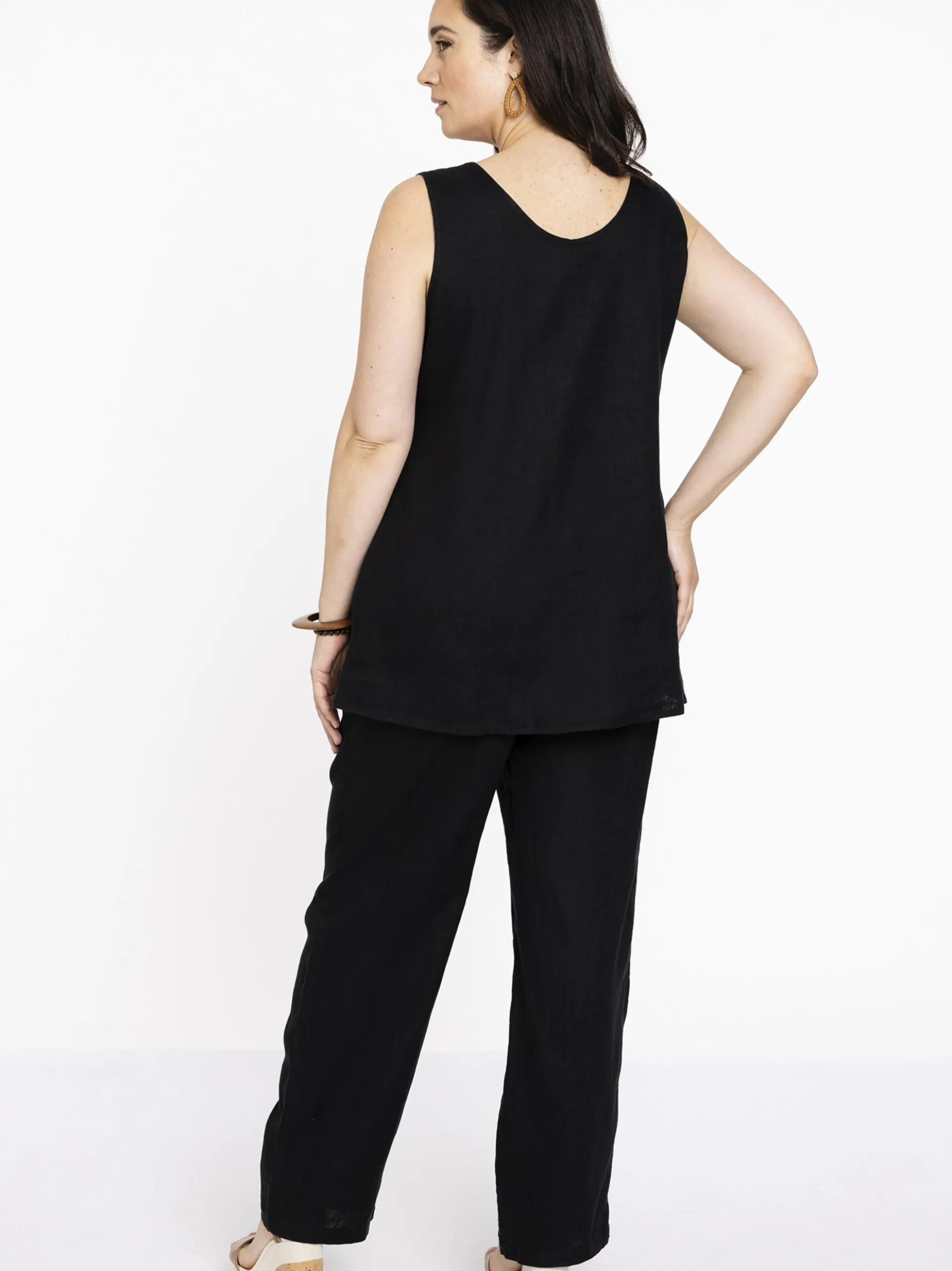 YOEK Damen Top in schwarz