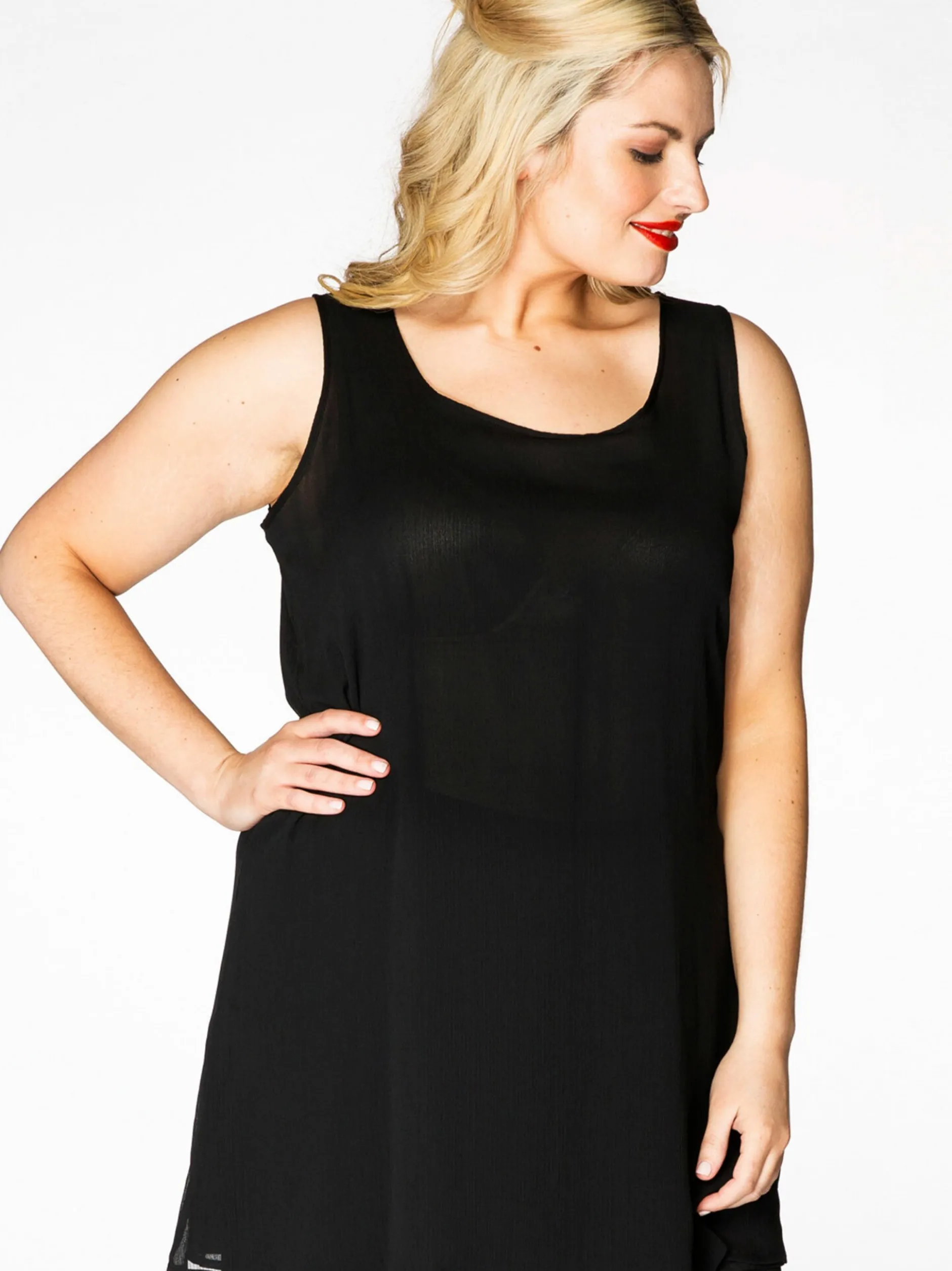 YOEK Damen Top in schwarz