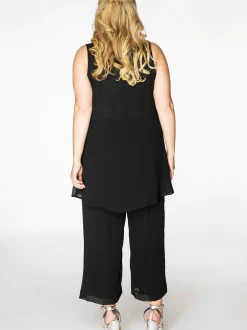 YOEK Damen Top in schwarz