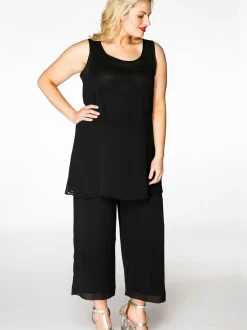YOEK Damen Top in schwarz