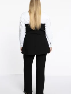 YOEK Damen Top in schwarz