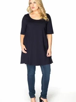 YOEK Damen T-Shirt in blau