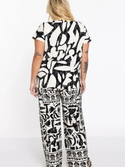 YOEK Damen T-shirt in ecru