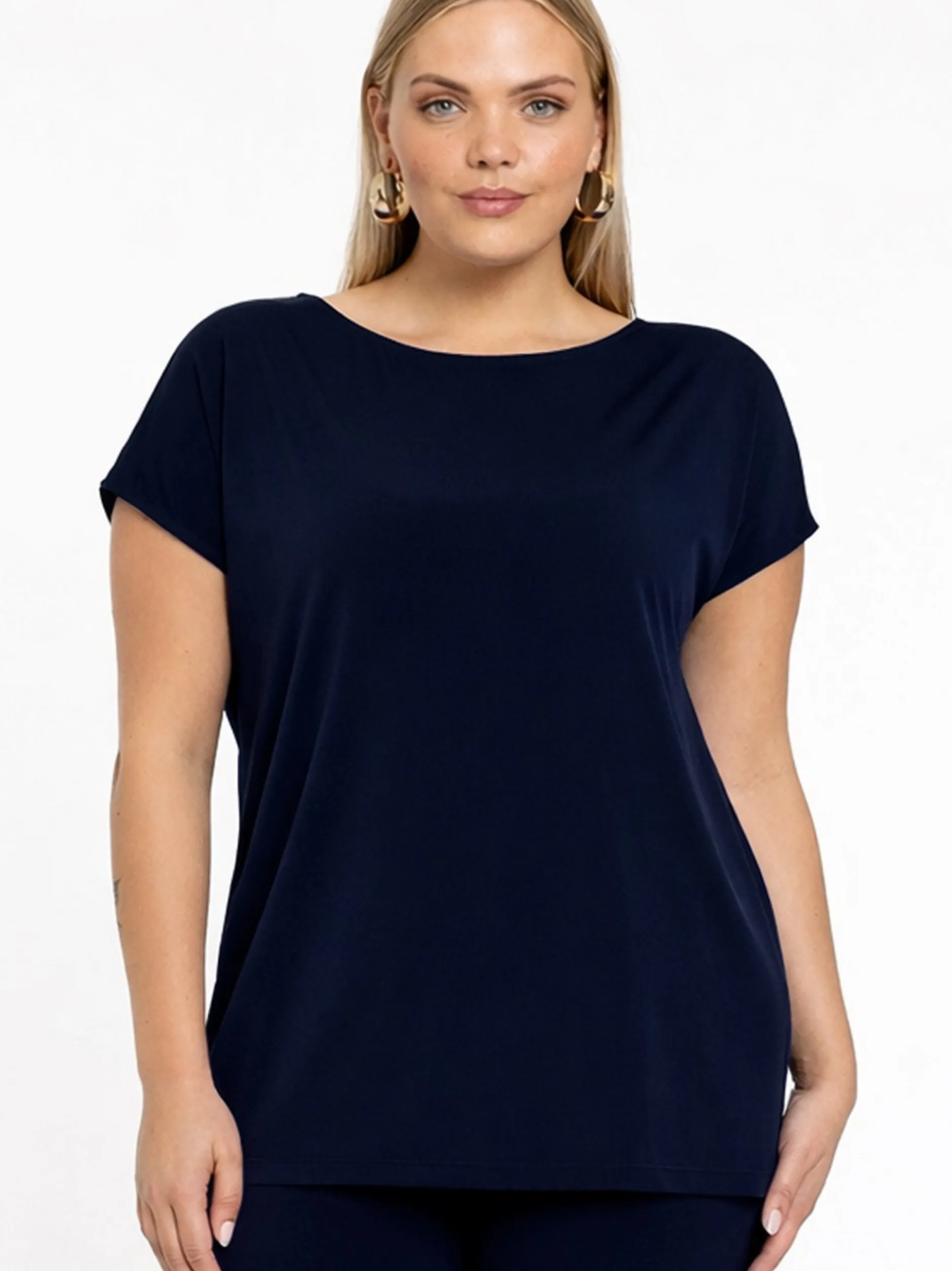 YOEK Damen T-shirt in marine