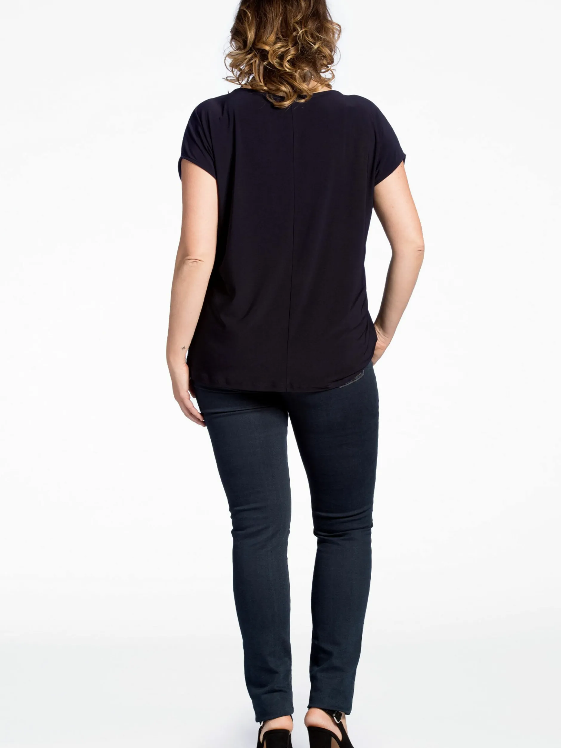 YOEK Damen T-shirt in marine