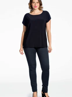 YOEK Damen T-shirt in marine