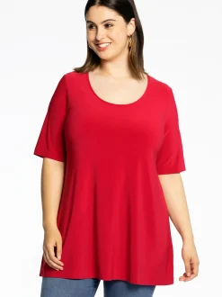 YOEK Damen T-Shirt in rot