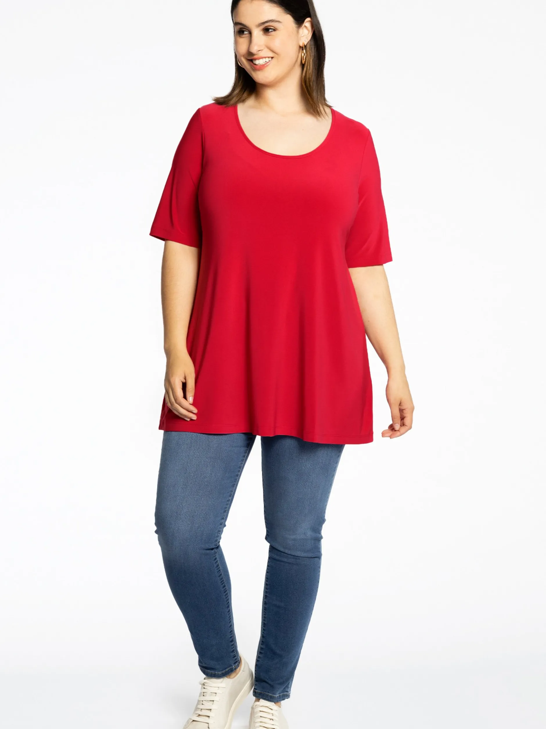 YOEK Damen T-Shirt in rot