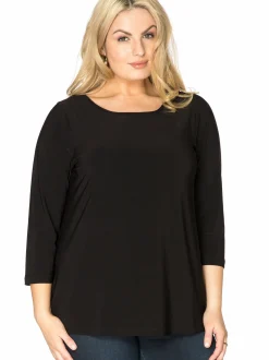 YOEK Damen T-Shirt in schwarz