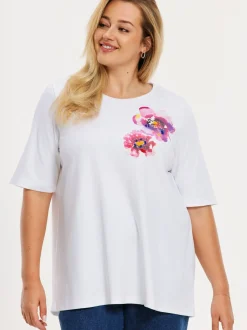YOEK Damen T-shirt in weiß