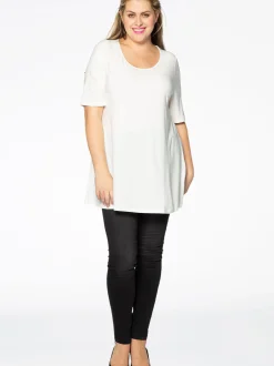 YOEK Damen T-Shirt in weiß