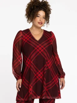 YOEK Damen Tunika in rot
