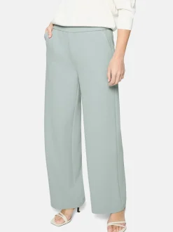 zero Damen Basic-Hose in mint blau