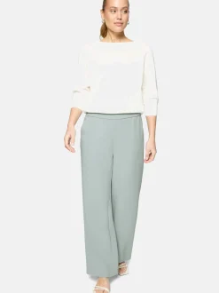 zero Damen Basic-Hose in mint blau