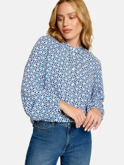 zero Damen Bluse in mehrfarbig